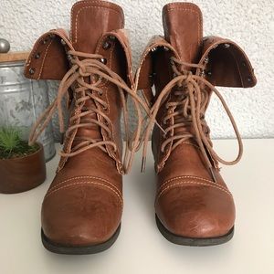 Printed Combat Boots